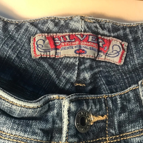 Y2K Silver Flair Jeans - Picture 5 of 5